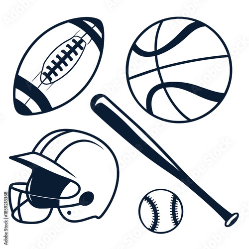 Sports equipment collection