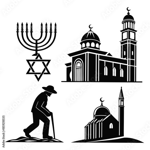 Symbols of faith and spirituality