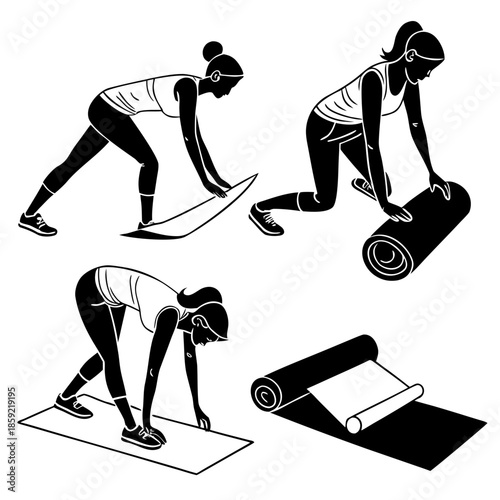 Yoga and exercise routine