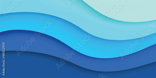 A dynamic blue wave background featuring an abstract design with flowing curves and digital light lines for a professional business wallpaper