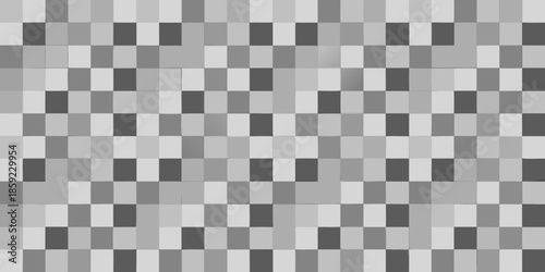 Abstract grayscale pattern of squares displaying varying shades of gray
