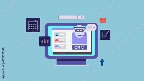 Ai agent automates customer communication, optimize message schedule, processing marketing data and generate report on advance CRM interface.