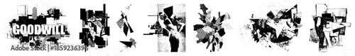 good will abstract geometric collage