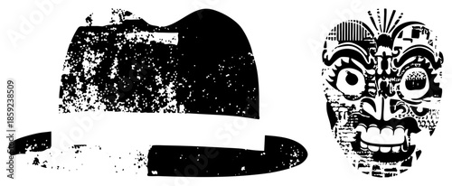 hat and mask vector