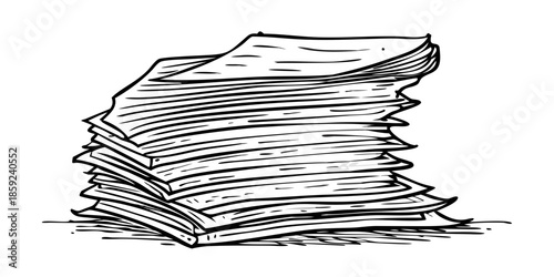 Abstract black and white image depicting blurred lines and shapes