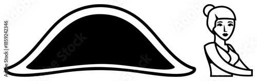 woman wearing tricorn hat