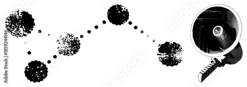 megaphone emitting sound waves