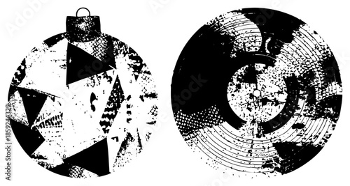 abstract geometric ornaments black and white vector