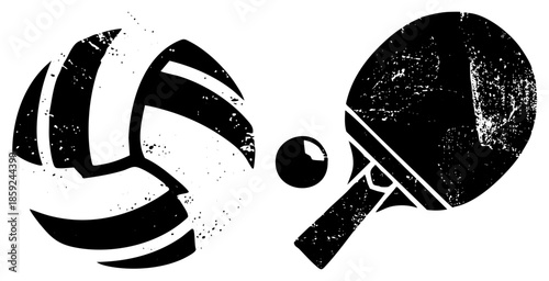 volleyball paddle ball impact