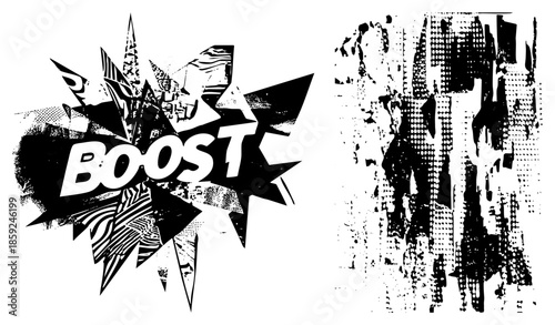 boost text in comic explosion graphic