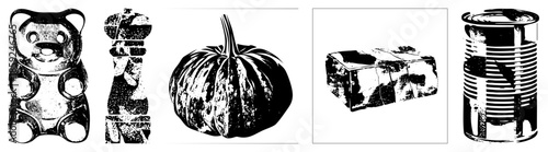 gummy bear pepper mill pumpkin block of cheese can