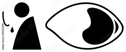 tear drop person eye