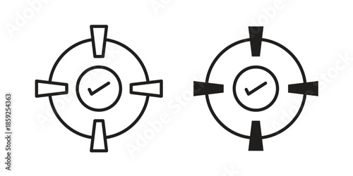 Accuracy icons symbol collection. Vector Illustration. vector icon set.