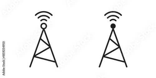 Antenna icons symbol collection. Vector Illustration. vector icon set.