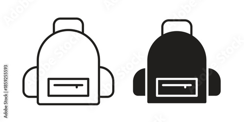 Backpack icons symbol collection. Vector Illustration. vector icon set.
