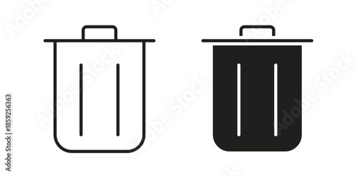 Bin icons symbol collection. Vector Illustration. vector icon set.