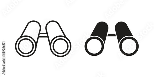 Binoculars icons symbol collection. Vector Illustration. vector icon set.