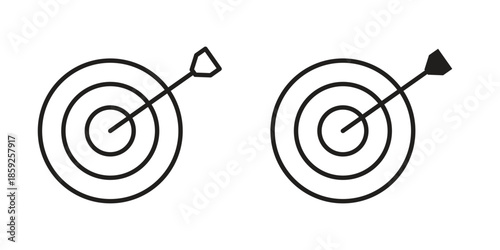 Bulls eye icons symbol collection. Vector Illustration. vector icon set.