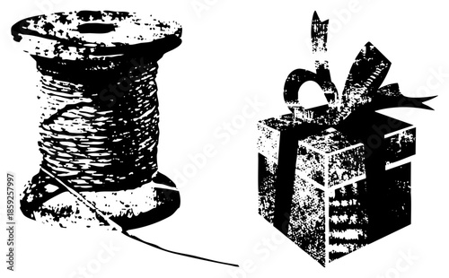 spool thread and gift box