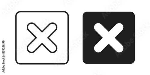 Cancel icons symbol collection. Vector Illustration. vector icon set.