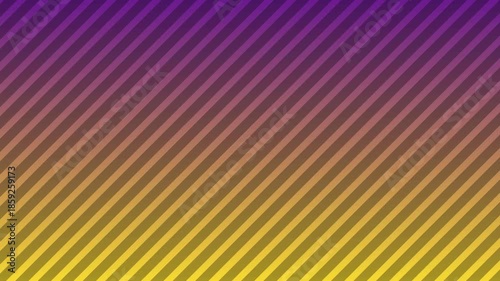 Gradient diagonal stripes in gold, purple, and orange