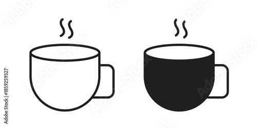 Coffee icons symbol collection. Vector Illustration. vector icon set.