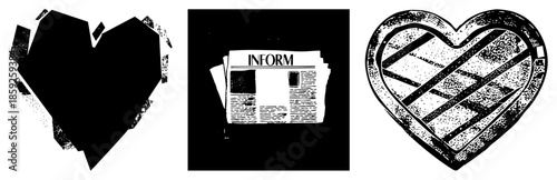 Broken heart shattered heart distressed heart symbol