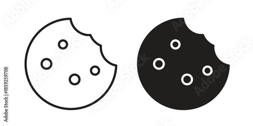 Cookie icons symbol collection. Vector Illustration. vector icon set.