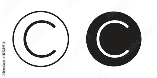 Copyright icons symbol collection. Vector Illustration. vector icon set.