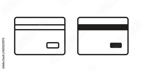 Credit card icons symbol collection. Vector Illustration. vector icon set.