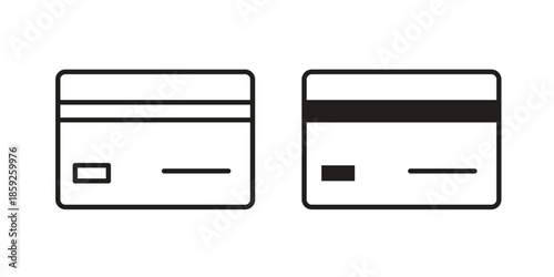 Credit card icons symbol collection. Vector Illustration. vector icon set.