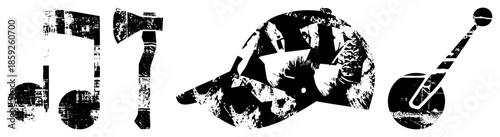 musical instruments vector