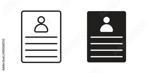 CV icons symbol collection. Vector Illustration. vector icon set.