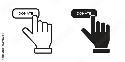 Donate icons symbol collection. Vector Illustration. vector icon set.