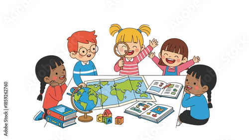 An illustration depicts a large building with many domes standing tall.