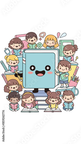 Detailed architectural illustration of the Taj Mahal monument with intricate design and structure