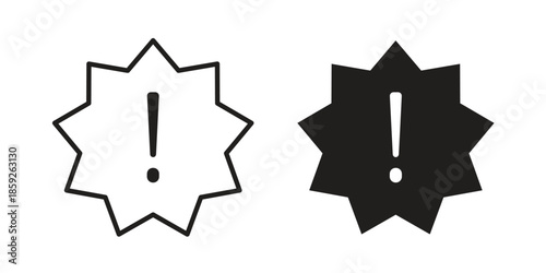 Exclamation icons symbol collection. Vector Illustration. vector icon set.