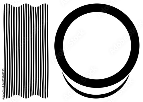 abstract black art geometric shapes