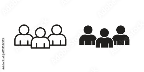 Group icons symbol collection. Vector Illustration. vector icon set.