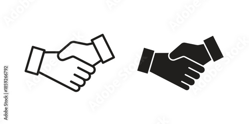 Handshake icons symbol collection. Vector Illustration. vector icon set.