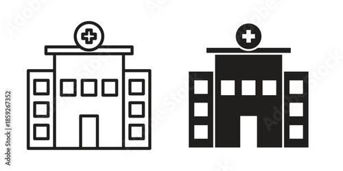 Hospital icons symbol collection. Vector Illustration. vector icon set.