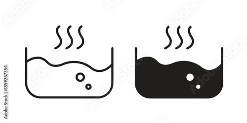 Hot Water icons symbol collection. Vector Illustration. vector icon set.