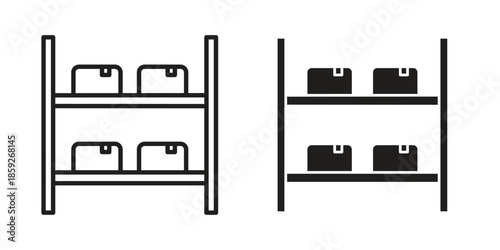 Inventory icons symbol collection. Vector Illustration. vector icon set.