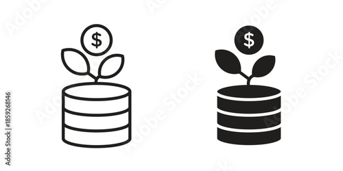 Investment icons symbol collection. Vector Illustration. vector icon set.