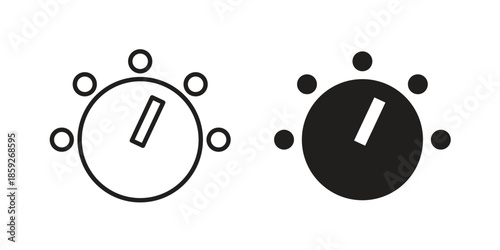 Knob icons symbol collection. Vector Illustration. vector icon set.