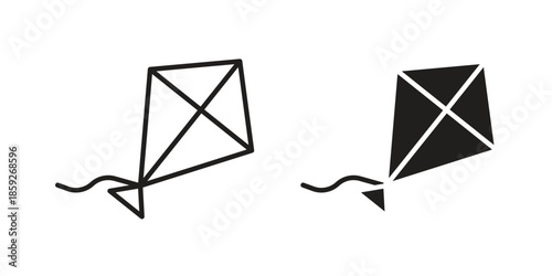 Kite icons symbol collection. Vector Illustration. vector icon set.