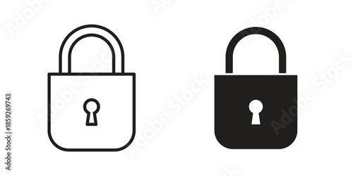 Lock icons symbol collection. Vector Illustration. vector icon set.