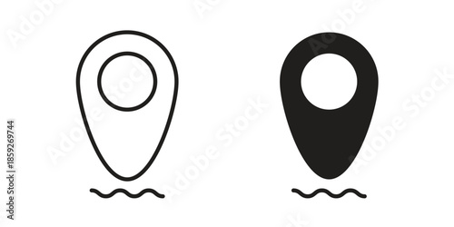 Location pin icons symbol collection. Vector Illustration. vector icon set.