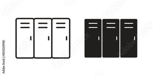 Lockers icons symbol collection. Vector Illustration. vector icon set.
