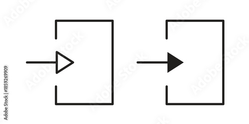 Log in icons symbol collection. Vector Illustration. vector icon set.